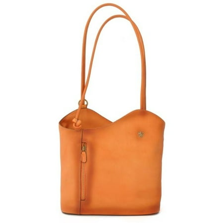 Pratesi Italian Leather Consuma Backpack Convertible Shoulder Tote Bag in