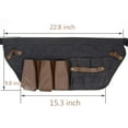 thumbnail image 3 of Perfehair Hair Stylist Tool Belt, Salon Hairdresser Barber Hair Tool Belt Bag-Denim Fabricas and Real Leather, 3 of 9