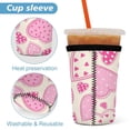thumbnail image 3 of Set of 3 Packs Reusable Hot And Iced Coffee Cup Sleeve Neoprene Tumbler Sleeve Valentine's Day Heart(16,24,32oz), 3 of 8