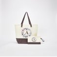 thumbnail image 2 of HIFA Initial Tote Bag for Women, Personalized Canvas Tote Bag - Two-Tone, Zipper Closure, Inner Pocket, Organic Cotton, Sturdy - Multipurpose Shoulder Bag Suitable for Shopping, Grocery, Beach, Travel, 2 of 5