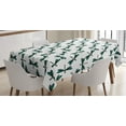 thumbnail image 1 of Green and Black Tablecloth, Cartoon Dragonfly Pattern with Striped Wings Ornamental Design, Rectangular Table Cover for Dining Room Kitchen, 60 X 84 Inches, Sea Green and Black, by Ambesonne, 1 of 3