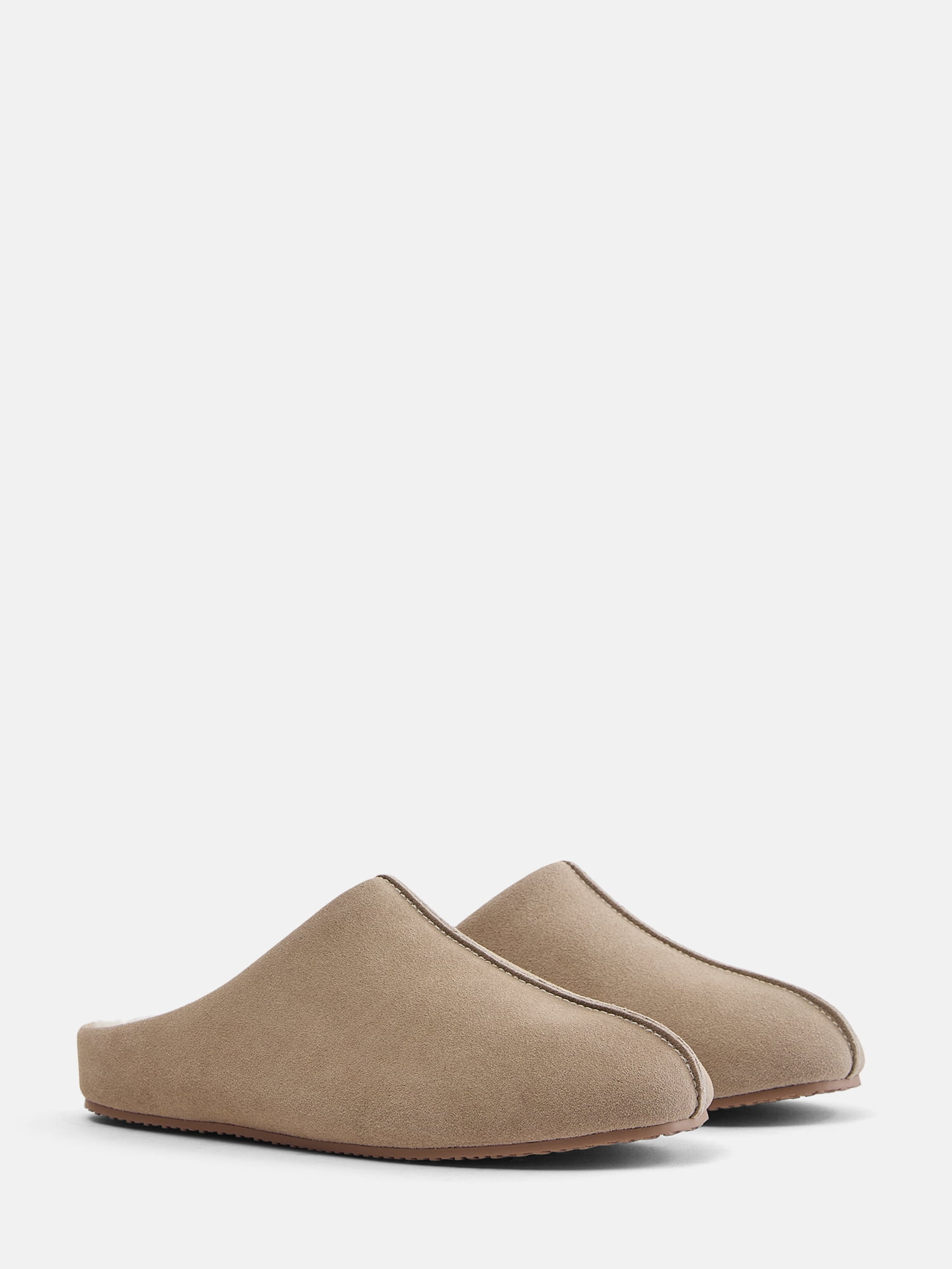 Joyspun Women's Suede Mule Slippers