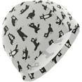 thumbnail image 1 of FYBTO Casquette de Natation Chat Drôle Unisexe Adulte FYBTO Polyester, 1 of 4