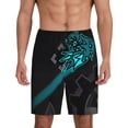thumbnail image 3 of Lsque Geometry Dash Mens Sleep Pajama Shorts,Short Pajama Pants, Cotton Ultra-Soft Knit-3X-Large, 3 of 9