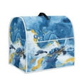 thumbnail image 3 of ZIATUBLES Kitchen Mixer Cover Lightweight Dust Proof Cover Compatible with 6-8 Quart Stand Mixers Multi-Functional Appliance Decor Accessories Easy to Clean, Sea Turtle White Blue Yellow Marble, 3 of 7