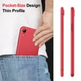 thumbnail image 6 of JETech Upgraded Slim (0.85 mm Thin) Case for iPhone XR 6.1-Inch, Camera Lens Cover Full Protection, Slim Fit Ultra Thin Lightweight Matte Hard PC, Support Wireless Charging (Red), 6 of 7