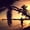Beach Jog At Punta Cana, variant on Elephant Stock Ny Beach Pier Wall Art - Horizontal Multi Panel Canvas - Living Room Wall Decor - Nautical Multi Panel - Orange And Teal Decor - 57" x 36"