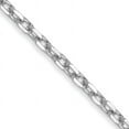 thumbnail image 1 of Collier Chaîne Torsadée à Maillons Ronds 1,8 mm en Or Blanc 10k Pendentif Breloque, 1 of 9
