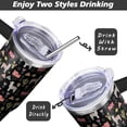 thumbnail image 4 of 40 Oz Llama Tumbler with Handle and Straw, Double Wall Stainless Steel Llama Cup, Llamas Coffee Mug Keeps Drinks Cold & Hot Gifts for Women Mom Friends for Birthday, Chrismas, Thanksgiving, 4 of 7
