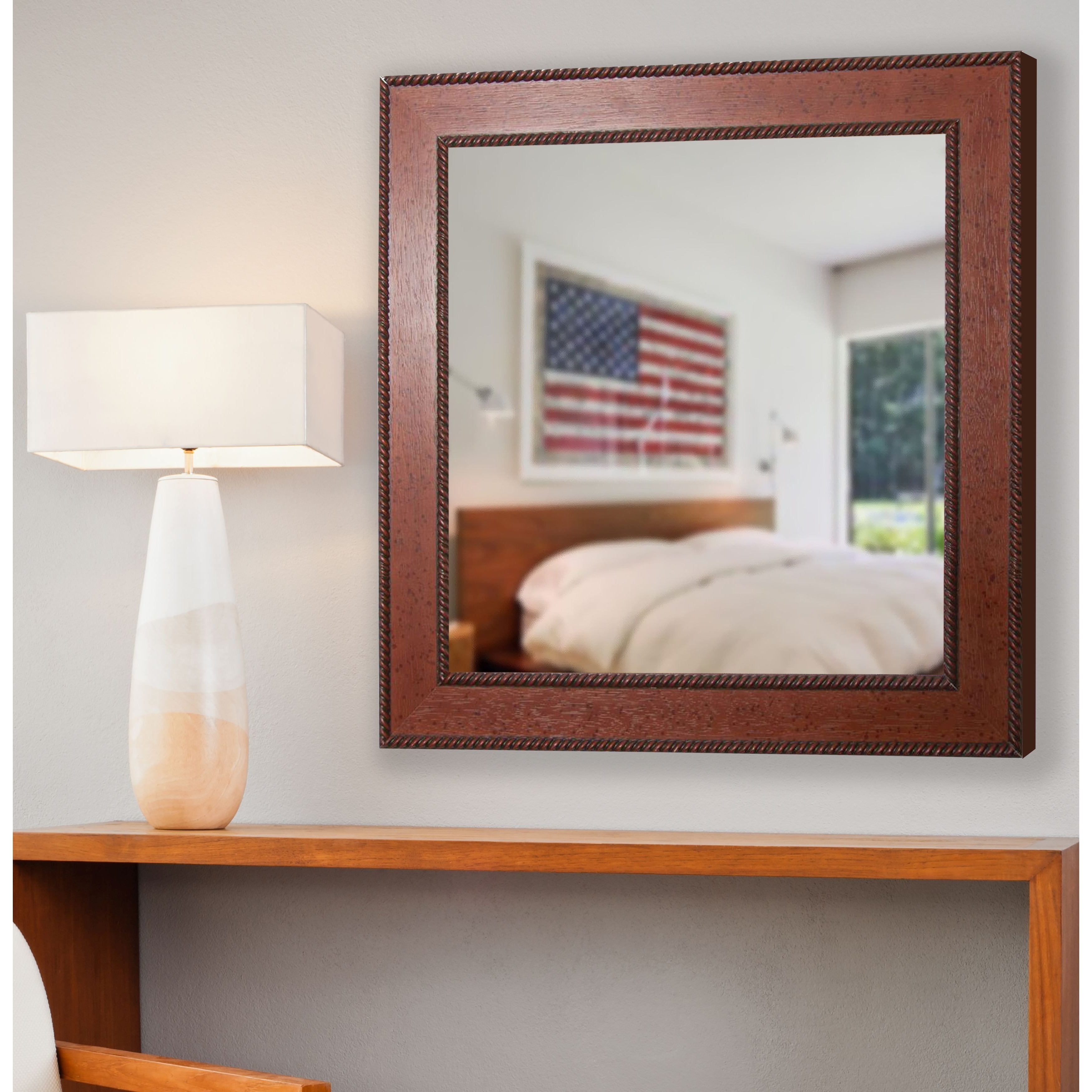 Rayne Mirrors American Made Rayne Western Rope Vanity Wall Mirror