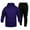 Purple, variant on Baqcunre Hoodies For Men Men'S Fashion Casual Fleece With Color Two Piece Hooded Pocket Lace Pullover Sweater Pants Set Track Suits For Men Set Tops For Men Blue L