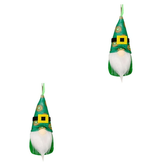 Colgante del Día de San Patricio Injueey Gnome Doll Tipo 5 2piezas