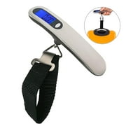 Ueasy Digital Luggage Scale 110lbs High Accuracy Portable Weight Bow Scale with Hook Firm Lanyard LCD Display Tare Hold Function