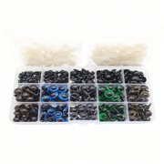 GEIWOGUO 264pcs Plastic Safety Eyes For Toys Teddy Bear Stuffed Snap Animal Amigurumi Puppet Dolls Craft Eyes Handmade Doll