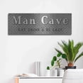 thumbnail image 5 of Luxe Metal Art 'Man Cave' by Susie Boyer, Metal Wall Art, 36"x12", 5 of 5