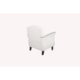 thumbnail image 5 of Accent Chairs For Living Room White  Fabric Wood, Foam Faux Leather, 5 of 5