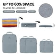 thumbnail image 2 of Juego de 7 cubos de compresión PFEYRPK Lightweight, color gris, 2 of 7