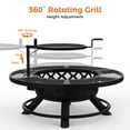 thumbnail image 4 of BALI OUTDOORS 40 inch Fire Pit with Poker, Wood Burning Fire Pit Patio for Outside with Grill, 4 of 9