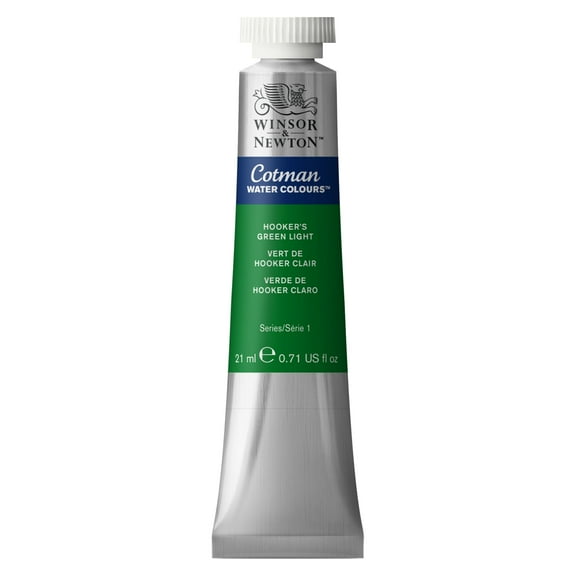 Winsor & Newton Cotman Watercolor, 21ml Tube, Hooker's Green Light