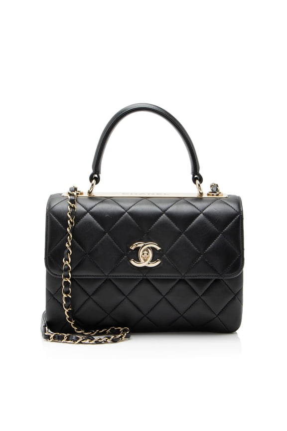 Pre-Owned Chanel Lambskin Trendy CC Small Top Handle