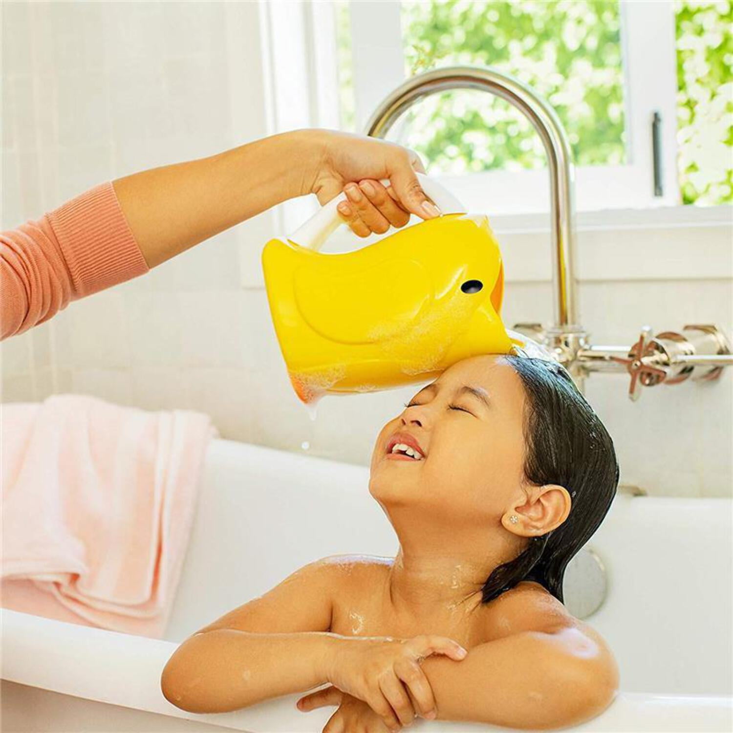 Munchkin® Duckling™ Infant and Toddler Shampoo Bath Rinser, Yellow Duck, Unisex