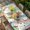 Multicolor, variant on Easter Bunny Table Cloths for 8 Foot Rectangle Tables, Farmhouse Colorful Eggs Tulip Wood Grain Green Patio Waterproof Elastic Fitted Tablecloths, Washable Rectangular Table Cover for Camping