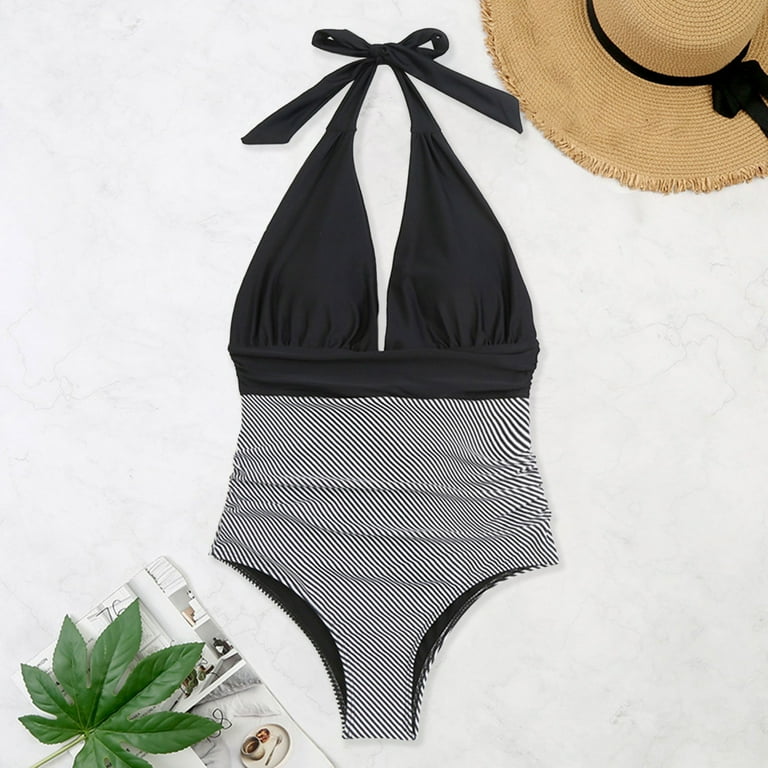 YOTMKGDO One Piece Swimsuit Women, Halter Top, Women's