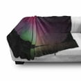 thumbnail image 3 of Aurora Borealis Soft Flannel Fleece Blanket, Northern Natural Occurrence Colorful Weather in Mountain Region Antarctic, Cozy Plush for Indoor and Outdoor Use, 60" x 80", Multicolor, by Ambesonne, 3 of 6