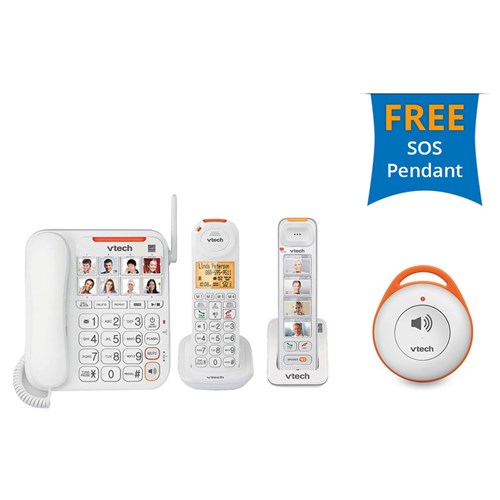 Vtech SN5147 plus 1 SN5307 plus 1 SN7022 Amplified Phone System with