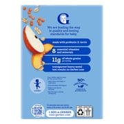 Gerber Toddler Food Cereal, Probiotic Oatmeal Cereal, Lentil Peach & Apple, 8 oz