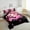 White Pink Black, variant on Erosebridal Kawaii Fox Bedding Sets Twin with Comforter, Japanese Cartoon Flower Duvet Insert, Anime Animal Decor, 2pcs