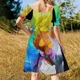 thumbnail image 5 of Vestido sin mangas Dragon's Lair Vestido de noche para mujer Ropa de mujer Vestido ropa vintage para mujer, 5 of 7