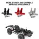 thumbnail image 4 of Asiento fijo de viga Tholdsy para 1/10 RC marco de viga Axial SCX10 Plata, 4 of 6