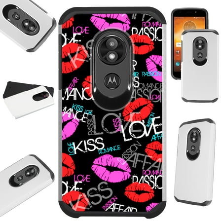 For Motorola Moto G6 Play | Moto G6 Forge Case Hybrid TPU Fusion Phone Cover (Love