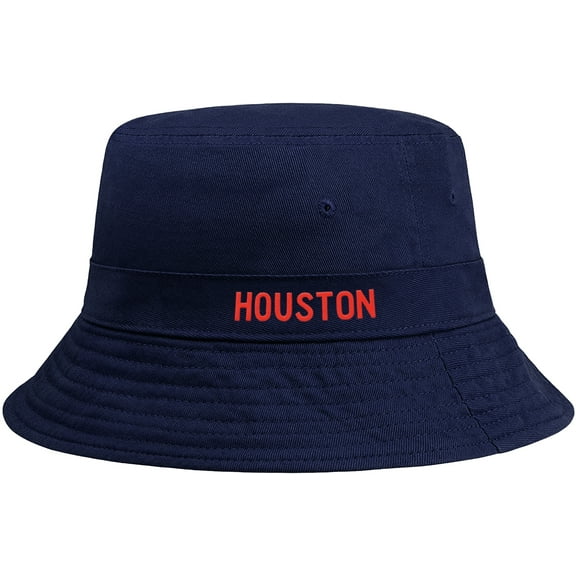 Daxton USA Cities Bucket Hat Cap Fisherman Headwear, Houston Navy Red