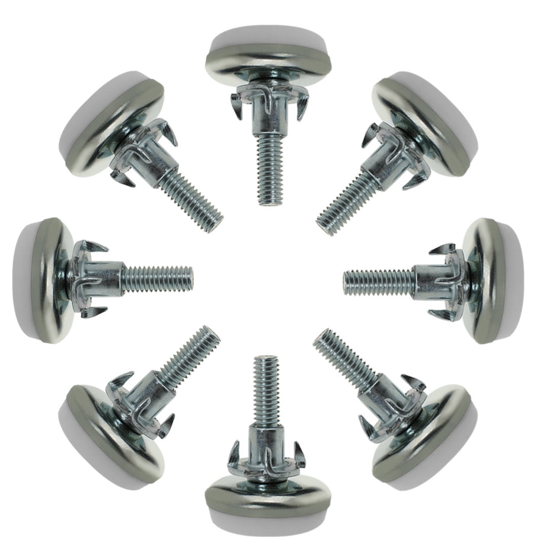 8pcs Pieds de Meubles Réglables Nivellement Patin Base Jambe Pied de Table Chaise Ajustables