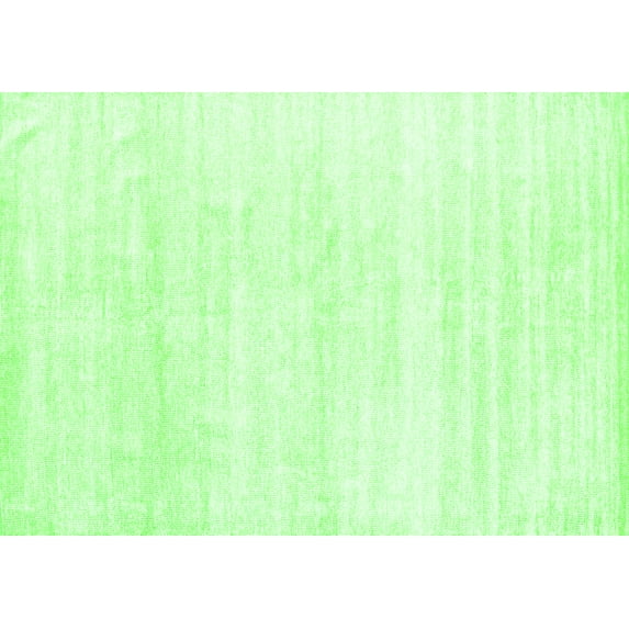 Ahgly Company Indoor Rectangle Solid Green Modern Area Rugs, 2' x 4'