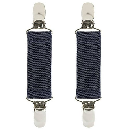 

Hold Em Boot Straps Elastic EXTRA STRONG METAL CLIP Made in USA Comfortable and Easy to Use Keeping Pants Smoothly and Nicely Tucked in Boots - 4 Inch (Available in Many Colors)-Navy