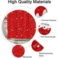 thumbnail image 4 of Rideau de Douche de Noël, Rideaux de Douche d'Hiver Rouges et Blancs avec Sapin de Noël, Rideau de Bain en Tissu Lavable Accessoires de Salle de Bain Déco avec 12 Crochets 72x72 Pouces, 4 of 6