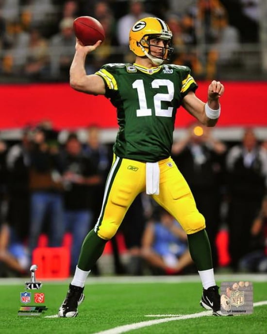 aaron rodgers super bowl xlv