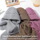 thumbnail image 3 of Bufanda de gorro a prueba de viento con protección para los oídos integrada, bufanda de gorro de punto cálido de invierno, bufanda gruesa cálida elástica, gorro de invierno, 3 of 5