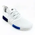 thumbnail image 2 of Adidas Originals NMD R1 Cloud White Royal Blue Mens Running Sneakers GY7368, 2 of 12
