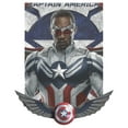 thumbnail image 2 of Women's Marvel The Falcon and the Winter Soldier Captain America Shield Wings  Graphic Tee White X Large, 2 of 5