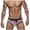 Pink, variant on Leey-World Men's Quick Dry Swim Briefs Bikini Swimsuit Board Shorts with Adjustable Drawstring Speedo Mens Swim Brief(Pink,M)