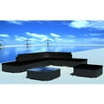 thumbnail image 1 of vidaXL Salon de Jardin 8 Pièces avec Coussins en Poly Rotin Noir, 1 of 4