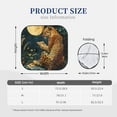 thumbnail image 3 of Wukai Leopard Reading Tarot Cards Print Windshield Sun Shade, Car Front Window Shades Sunshade Cover Sun Visor Shield Block Automotive Interior Protector Blocks UV Rays-Medium, 3 of 6