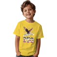 thumbnail image 6 of Kid's 250th Anniversary Print Shirt Bald Eagle and USA Flag Patriotic Tshirt for Girls Boys 4th of July Memorial Day 1-13 Years, 6 of 6
