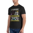 thumbnail image 4 of I Turned 12 In Quarantine 2021 12 Years Old Men'S Basic Short Sleeve T-Shirt Black Medium, 4 of 5