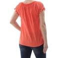 thumbnail image 4 of Sanctuary Clothing Womens Gobi Knit Blouse, Orange, Medium, 4 of 4