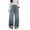 Z9-Sky Blue, variant on Shadoumai Girls Wide Leg Jeans Baggy Bow Embroidery High Elastic Mid Waist Denim Pants Y2K Trendy Tween Skater Streetwear 7-13Y